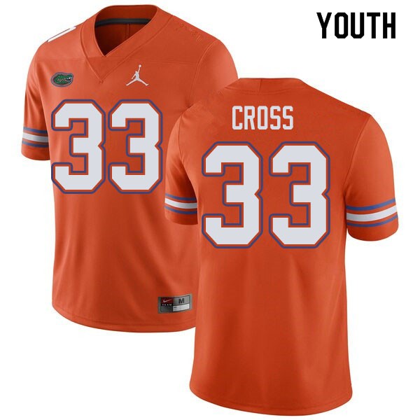 Jordan Brand Youth #33 Daniel Cross Florida Gators College Football Jersey Orange